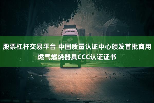 股票杠杆交易平台 中国质量认证中心颁发首批商用燃气燃烧器具CCC认证证书