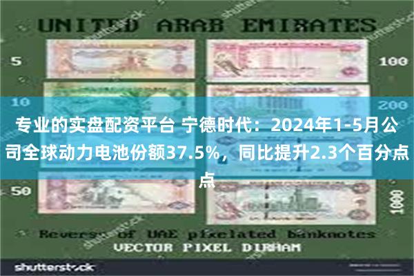 专业的实盘配资平台 宁德时代：2024年1-5月公司全球动力电池份额37.5%，同比提升2.3个百分点