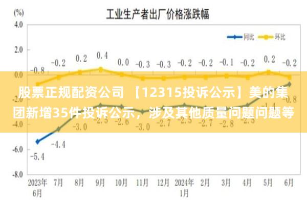 股票正规配资公司 【12315投诉公示】美的集团新增35件投诉公示，涉及其他质量问题问题等