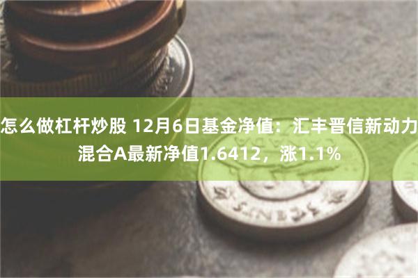 怎么做杠杆炒股 12月6日基金净值：汇丰晋信新动力混合A最新净值1.6412，涨1.1%